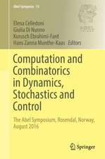 Computation and Combinatorics in Dynamics, Stochastics and Control: The Abel Symposium, Rosendal, Norway, August 2016