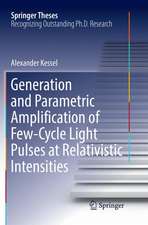 Generation and Parametric Amplification of Few‐Cycle Light Pulses at Relativistic Intensities