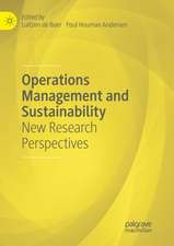 Operations Management and Sustainability: New Research Perspectives