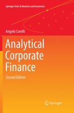 Analytical Corporate Finance