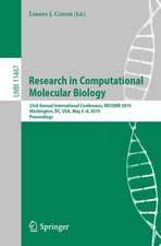 Research in Computational Molecular Biology: 23rd Annual International Conference, RECOMB 2019, Washington, DC, USA, May 5-8, 2019, Proceedings