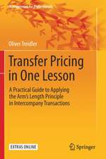 Transfer Pricing in One Lesson