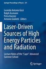 Laser-Driven Sources of High Energy Particles and Radiation: Lecture Notes of the 