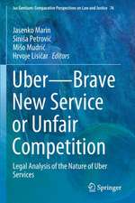 Uber—Brave New Service or Unfair Competition