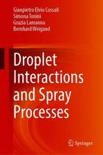Droplet Interactions and Spray Processes
