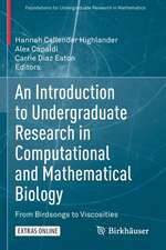 An Introduction to Undergraduate Research in Computational and Mathematical Biology