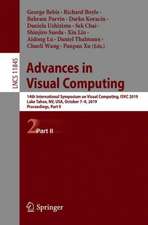 Advances in Visual Computing: 14th International Symposium on Visual Computing, ISVC 2019, Lake Tahoe, NV, USA, October 7–9, 2019, Proceedings, Part II