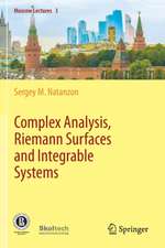 Complex Analysis, Riemann Surfaces and Integrable Systems