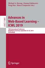 Advances in Web-Based Learning – ICWL 2019: 18th International Conference, Magdeburg, Germany, September 23–25, 2019, Proceedings