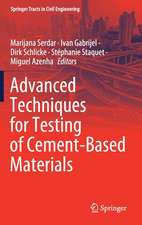 Advanced Techniques for Testing of Cement-Based Materials