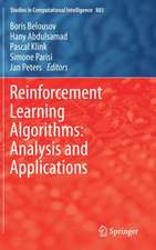 Reinforcement Learning Algorithms: Analysis and Applications