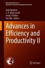 Advances in Efficiency and Productivity II