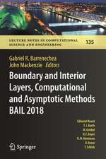 Boundary and Interior Layers, Computational and Asymptotic Methods BAIL 2018