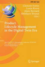 Product Lifecycle Management in the Digital Twin Era: 16th IFIP WG 5.1 International Conference, PLM 2019, Moscow, Russia, July 8–12, 2019, Revised Selected Papers