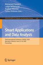 Smart Applications and Data Analysis: Third International Conference, SADASC 2020, Marrakesh, Morocco, June 25–26, 2020, Proceedings