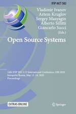 Open Source Systems: 16th IFIP WG 2.13 International Conference, OSS 2020, Innopolis, Russia, May 12–14, 2020, Proceedings