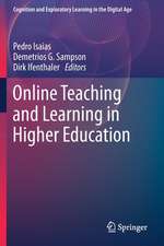 Online Teaching and Learning in Higher Education