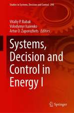 Systems, Decision and Control in Energy I