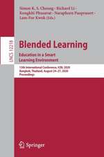 Blended Learning. Education in a Smart Learning Environment: 13th International Conference, ICBL 2020, Bangkok, Thailand, August 24–27, 2020, Proceedings