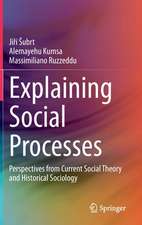 Explaining Social Processes: Perspectives from Current Social Theory and Historical Sociology