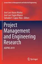 Project Management and Engineering Research: AEIPRO 2019