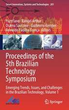 Proceedings of the 5th Brazilian Technology Symposium: Emerging Trends, Issues, and Challenges in the Brazilian Technology, Volume 1