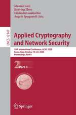 Applied Cryptography and Network Security: 18th International Conference, ACNS 2020, Rome, Italy, October 19–22, 2020, Proceedings, Part II