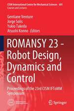 ROMANSY 23 - Robot Design, Dynamics and Control