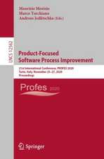 Product-Focused Software Process Improvement: 21st International Conference, PROFES 2020, Turin, Italy, November 25–27, 2020, Proceedings