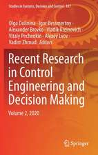 Recent Research in Control Engineering and Decision Making: Volume 2, 2020