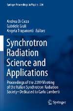 Synchrotron Radiation Science and Applications: Proceedings of the 2019 Meeting of the Italian Synchrotron Radiation Society—Dedicated to Carlo Lamberti