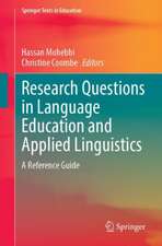 Research Questions in Language Education and Applied Linguistics: A Reference Guide