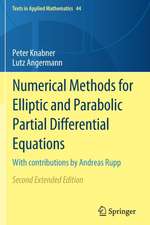 Numerical Methods for Elliptic and Parabolic Partial Differential Equations