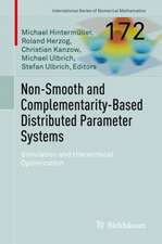 Non-Smooth and Complementarity-Based Distributed Parameter Systems: Simulation and Hierarchical Optimization