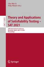 Theory and Applications of Satisfiability Testing – SAT 2021: 24th International Conference, Barcelona, Spain, July 5-9, 2021, Proceedings