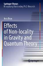 Effects of Non-locality in Gravity and Quantum Theory