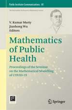 Mathematics of Public Health: Proceedings of the Seminar on the Mathematical Modelling of COVID-19