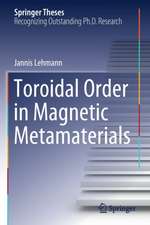 Toroidal Order in Magnetic Metamaterials