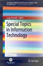 Special Topics in Information Technology