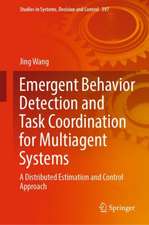 Emergent Behavior Detection and Task Coordination for Multiagent Systems: A Distributed Estimation and Control Approach