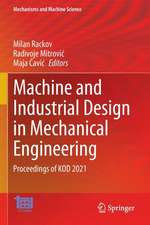 Machine and Industrial Design in Mechanical Engineering: Proceedings of KOD 2021