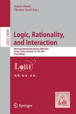 Logic, Rationality, and Interaction: 8th International Workshop, LORI 2021, Xi'an, China, October 16-18, 2021, Proceedings