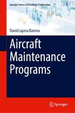 Lapesa Barrera, D: Aircraft Maintenance Programs