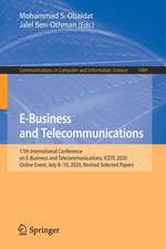 E-Business and Telecommunications: 17th International Conference on E-Business and Telecommunications, ICETE 2020, Online Event, July 8–10, 2020, Revised Selected Papers