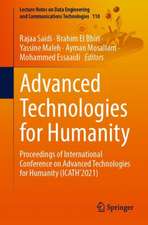 Advanced Technologies for Humanity: Proceedings of International Conference on Advanced Technologies for Humanity (ICATH'2021)