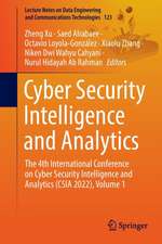 Cyber Security Intelligence and Analytics