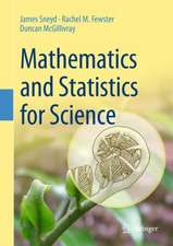 Mathematics and Statistics for Science