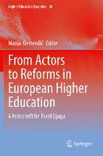 From Actors to Reforms in European Higher Education: A Festschrift for Pavel Zgaga