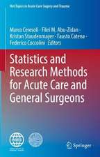 Statistics and Research Methods for Acute Care and General Surgeons