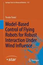 Model-Based Control of Flying Robots for Robust Interaction Under Wind Influence